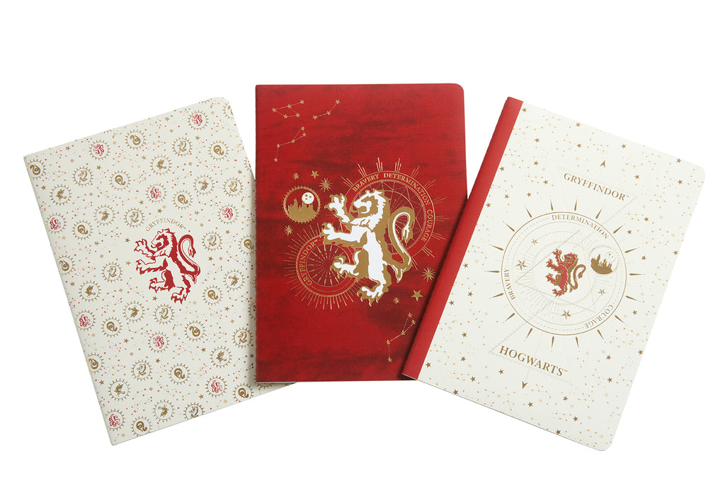 Harry Potter: Gryffindor Constellation Sewn Notebook Collection (Set of 3)