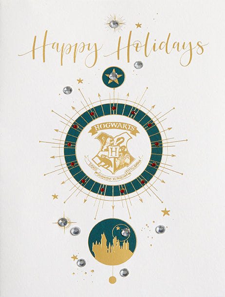 Harry Potter: Hogwarts Crest Holiday Embellished Card