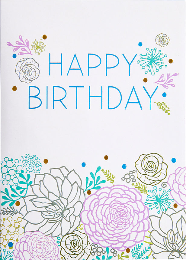 Succulent Signature Pop Up Card [Birthday]