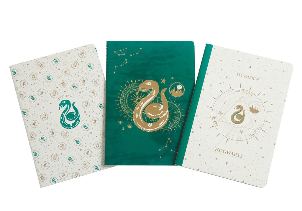Harry Potter: Slytherin Constellation Sewn Notebook Collection (Set of 3)
