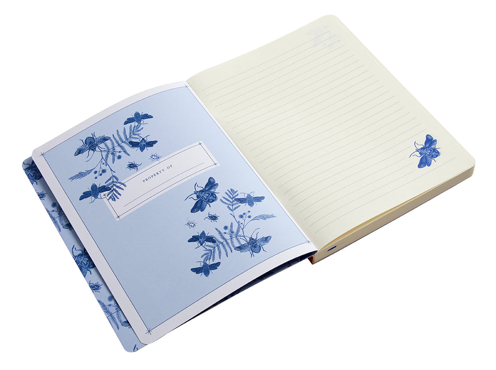 Art of Nature: Flight of Beetles Notebook with Elastic Band