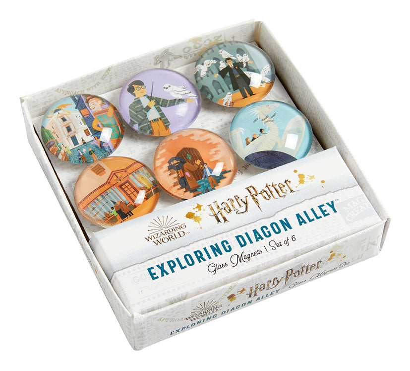 ligegyldighed Viva Medarbejder Harry Potter: Exploring Diagon Alley Glass Magnet Set (Set of 6) – Insight  Editions