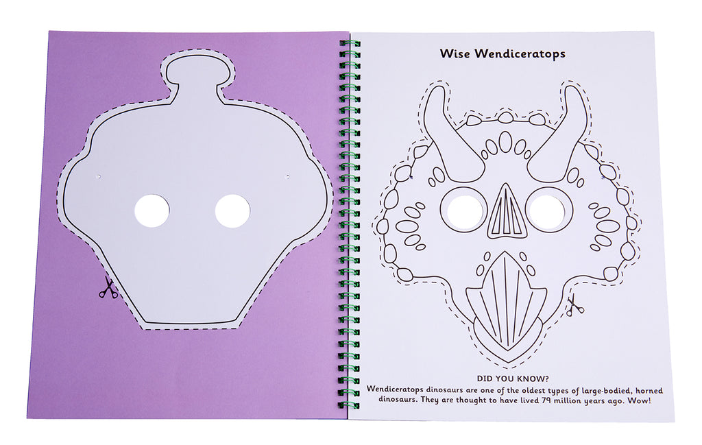 Color & Cut Masks: Dinosaurs – Insight Editions