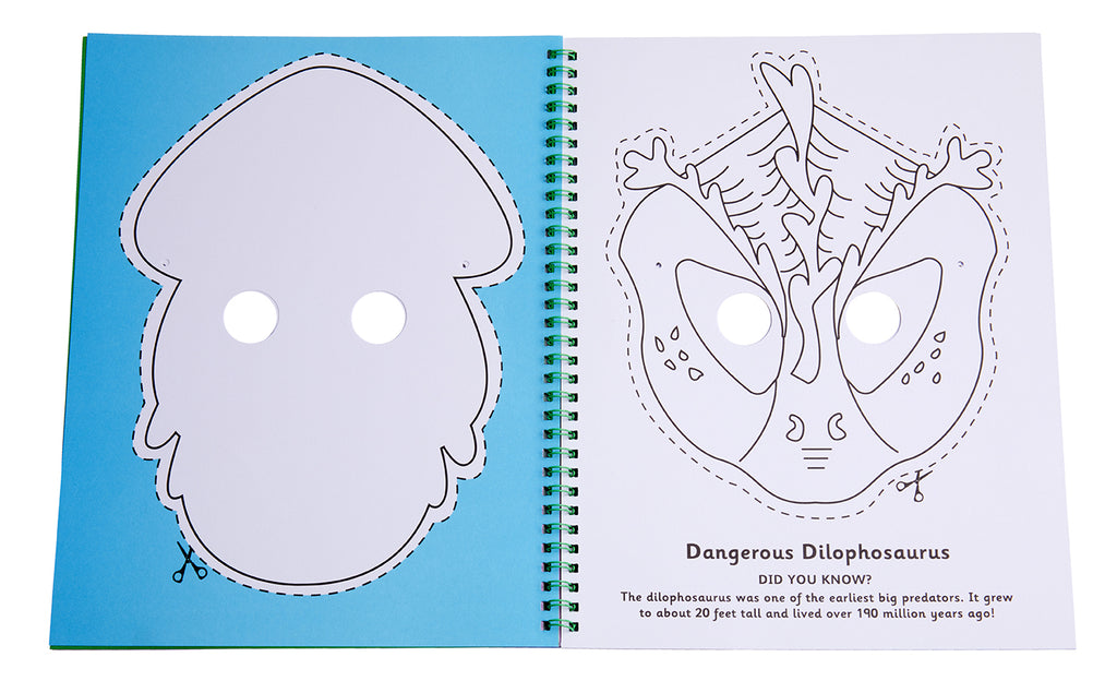 Color & Cut Masks: Dinosaurs – Insight Editions