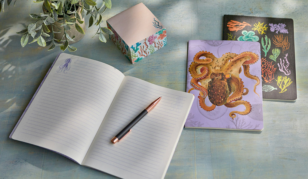 Art of Nature: Under the Sea Sewn Notebook Collection (Set of 3)