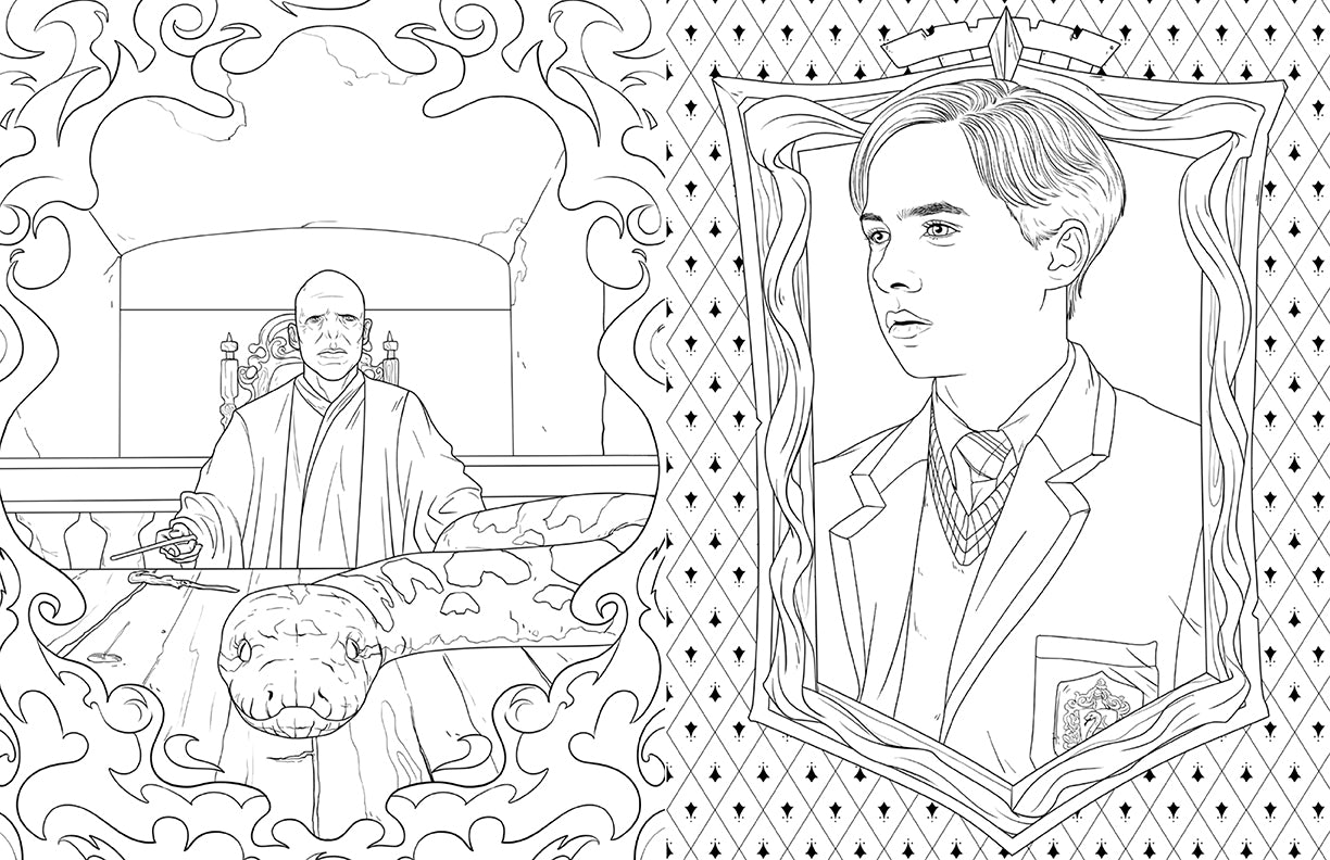 Harry Potter: Slytherin House Pride: The Official Coloring Book ...
