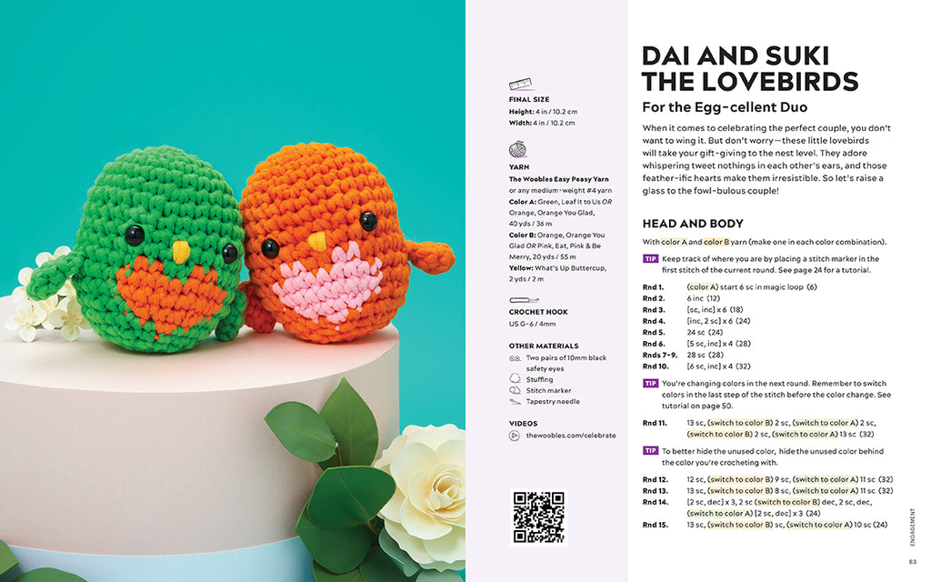 Crochet Amigurumi for Every Occasion: 21 Easy Projects to Celebrate Life's  Happy Moments (The Woobles Crochet) - Tiu Of The Woobles, Justine:  9781681888569 - AbeBooks