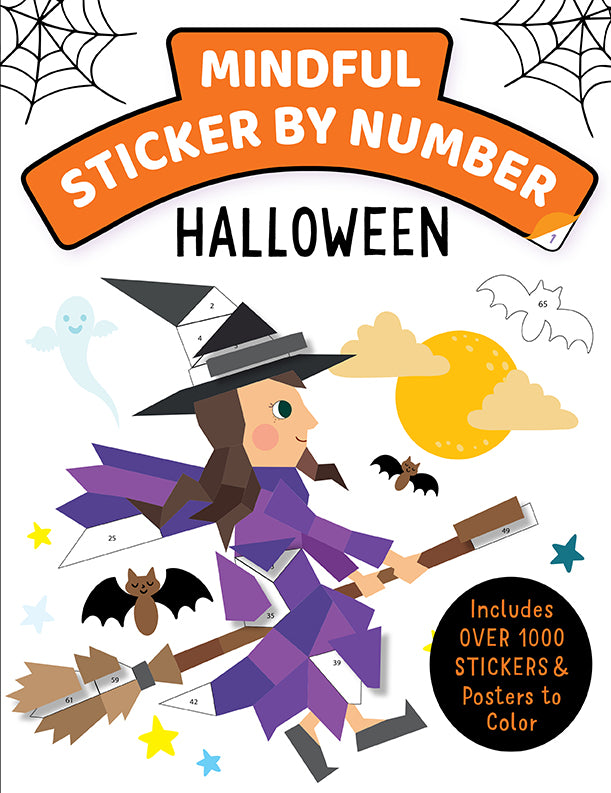 Mindful Sticker By Number: Halloween – Insight Editions