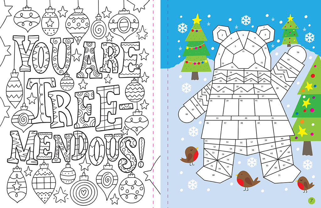 Mindful Sticker By Number: Christmas – Insight Editions