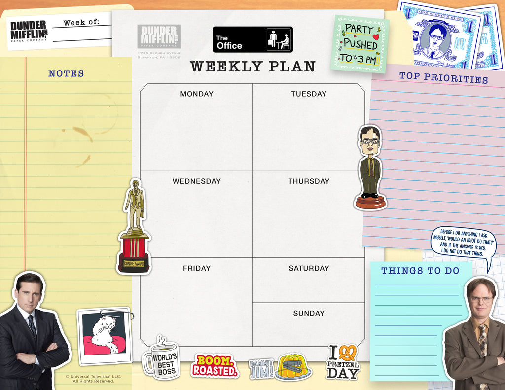 The Office: Weekly Planner Notepad