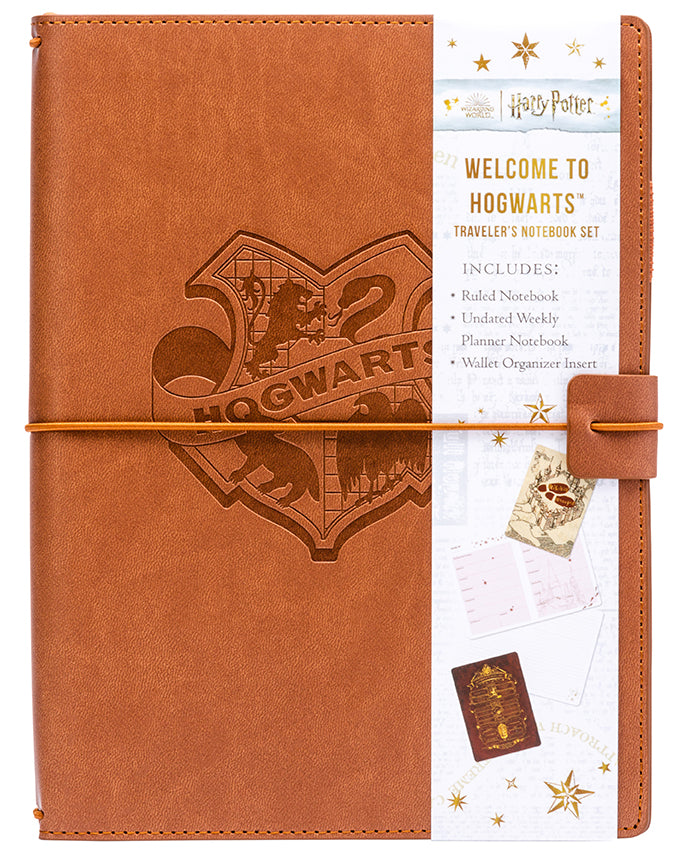 Harry Potter ホグワーツ ノートとコースターセット Harry Potter: Welcome To Hogwarts Traveler's Notebook Set